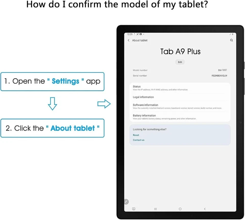 2 Pack Screen Protector for Samsung Galaxy Tab A9 plus 11 Inch 2023 Release,Case
