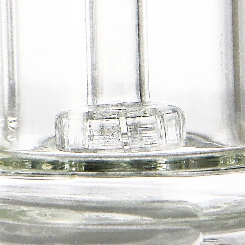 NEW Clear Glass Bong Recycler Tornado Hookahs Pyrex Double Percolator Water Pipe