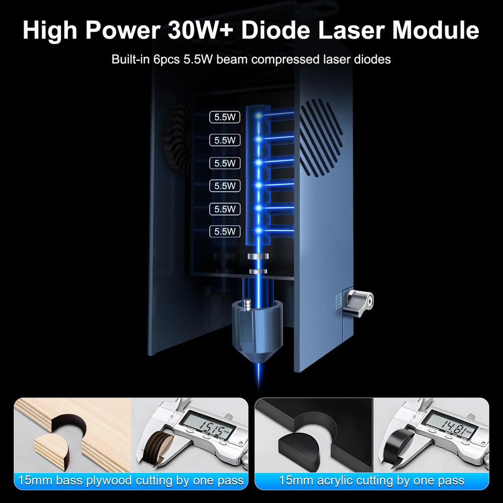 LT-K30 30W Laser Module Head Kit for Engraving Cutter Laser Engraver Machine