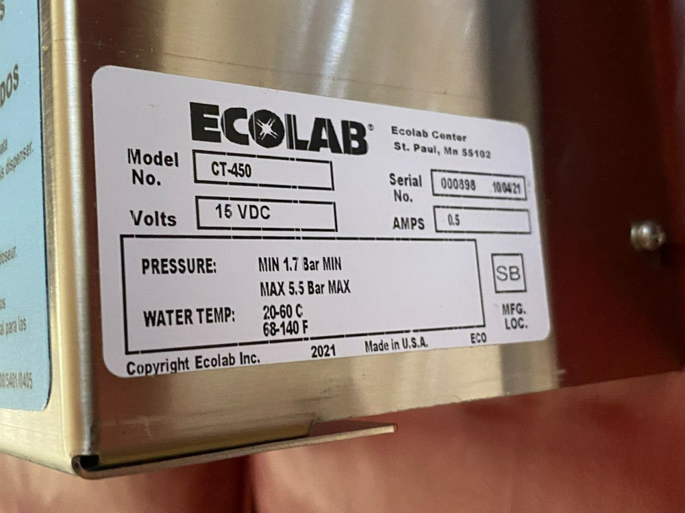Ecolab CT-450 Control Tower