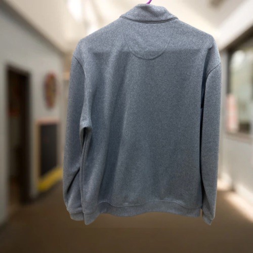 Pebble Beach Full Zip Polyester Jacket Men's Medium Gray Performance
