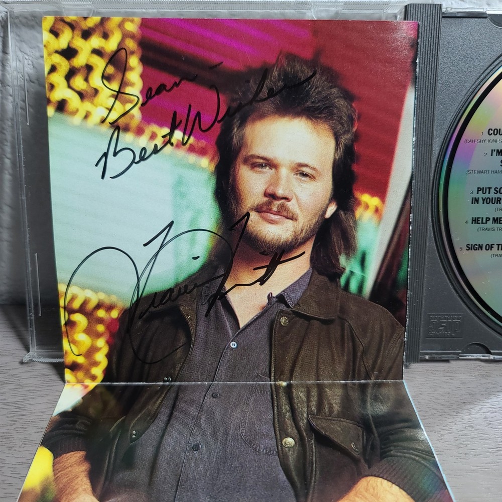 Travis Tritt Signed Country Club CD