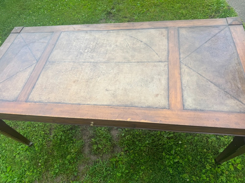 ernest hemingway collection leather inlay desk