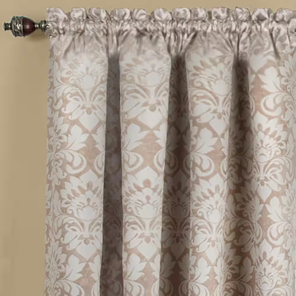Sutton 52 In. W X 84 In. L Polyester Blackout Window Panel in Tan