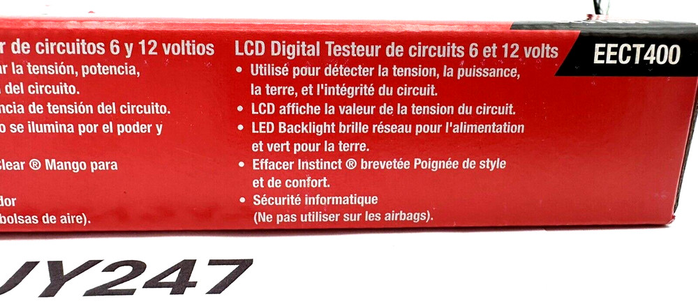 SNAP ON EECT400 G GREEN Circuit Continuity LED Tester Digital Display NEW TOOLS