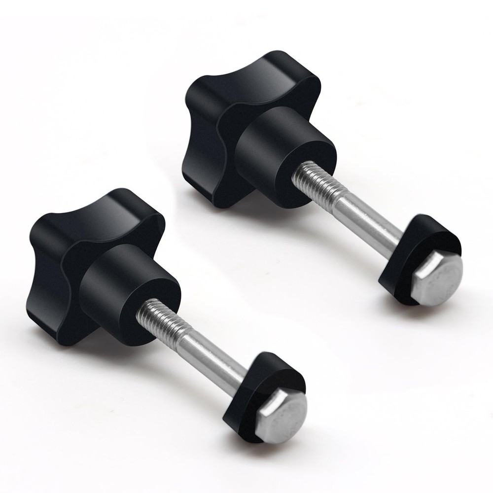 Yasdyri Rollator Walker Replacement Knob 2 PCS Arm Black