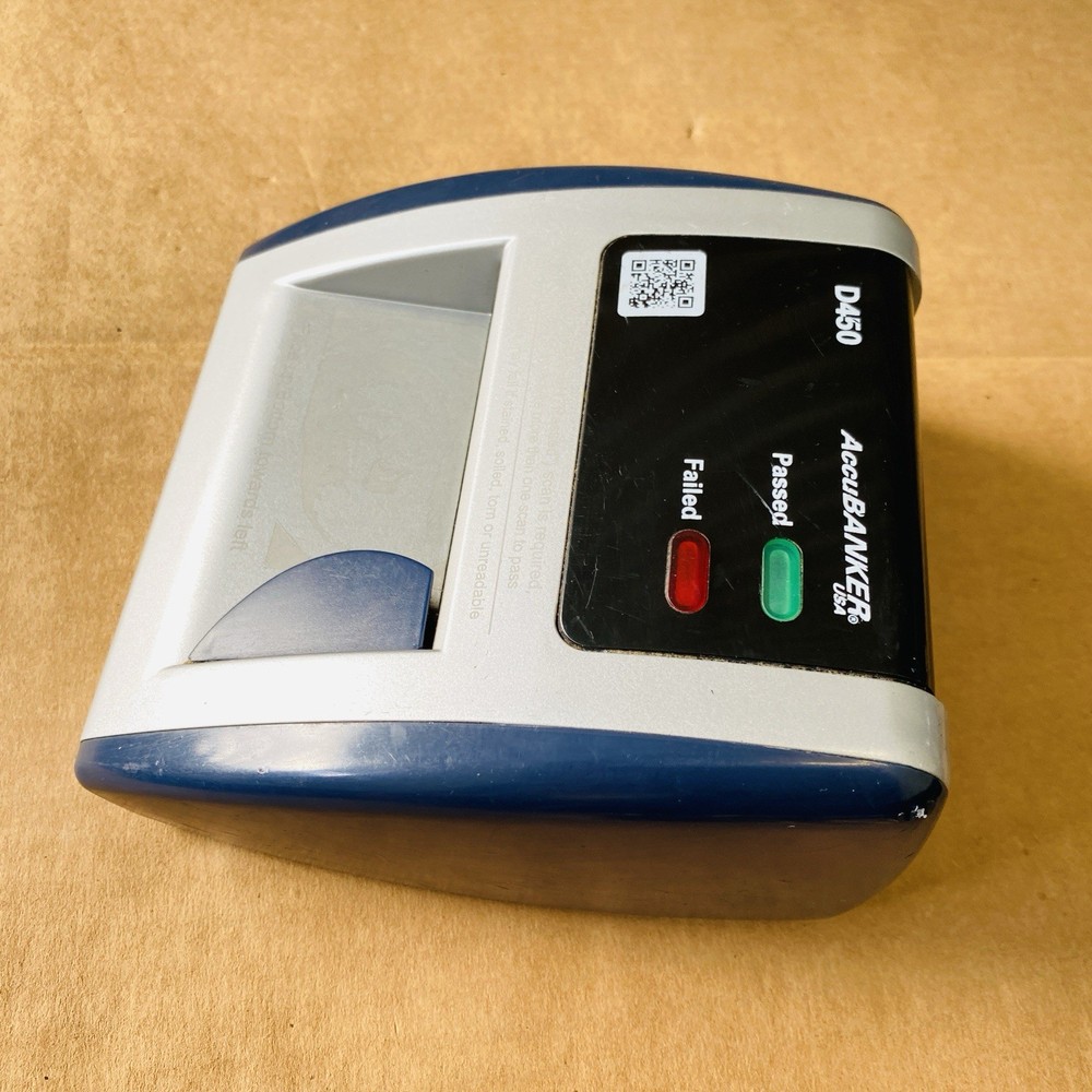 AccuBANKER ISA D450 Counterfeit Bill Detector w 5-Point Detection Methods TESTED