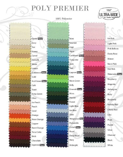 Poly Premier Color Swatch Card
