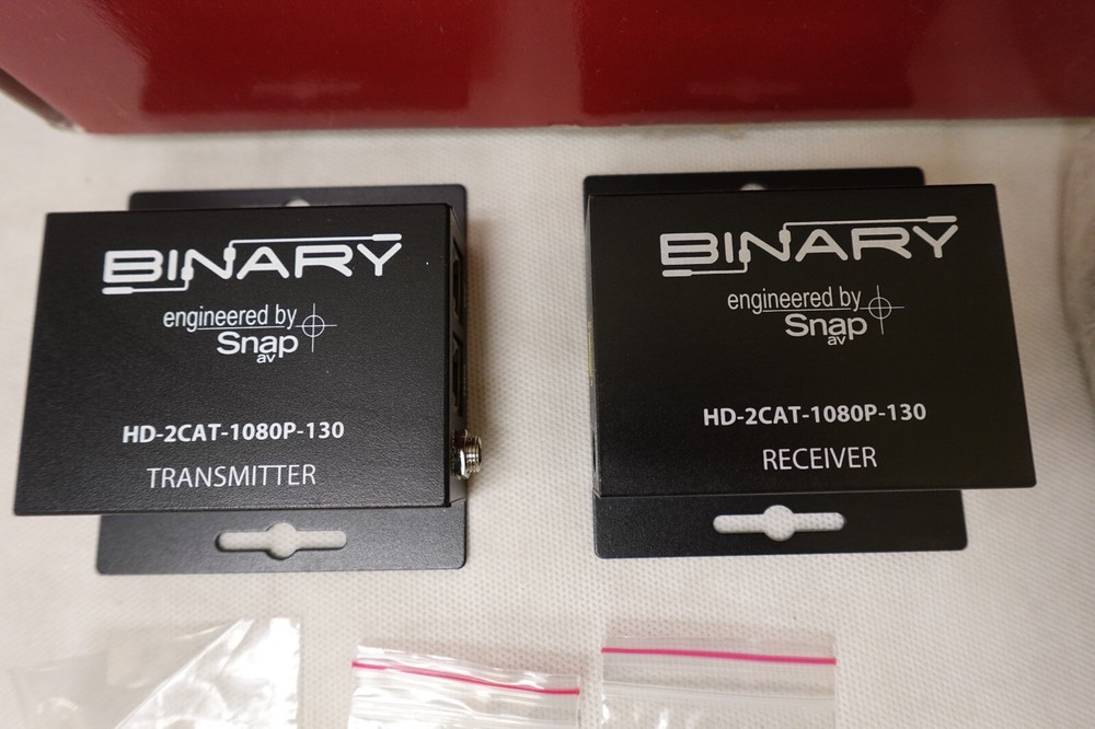 BINARY HD-2CAT-1080P-130 HDMI Extender Transmitter And Receiver Power Supply