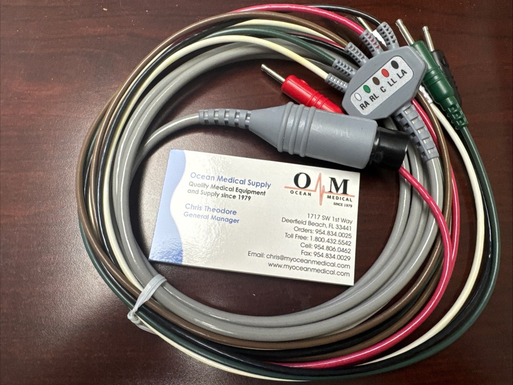 5 Pin/5 Lead ECG Cable