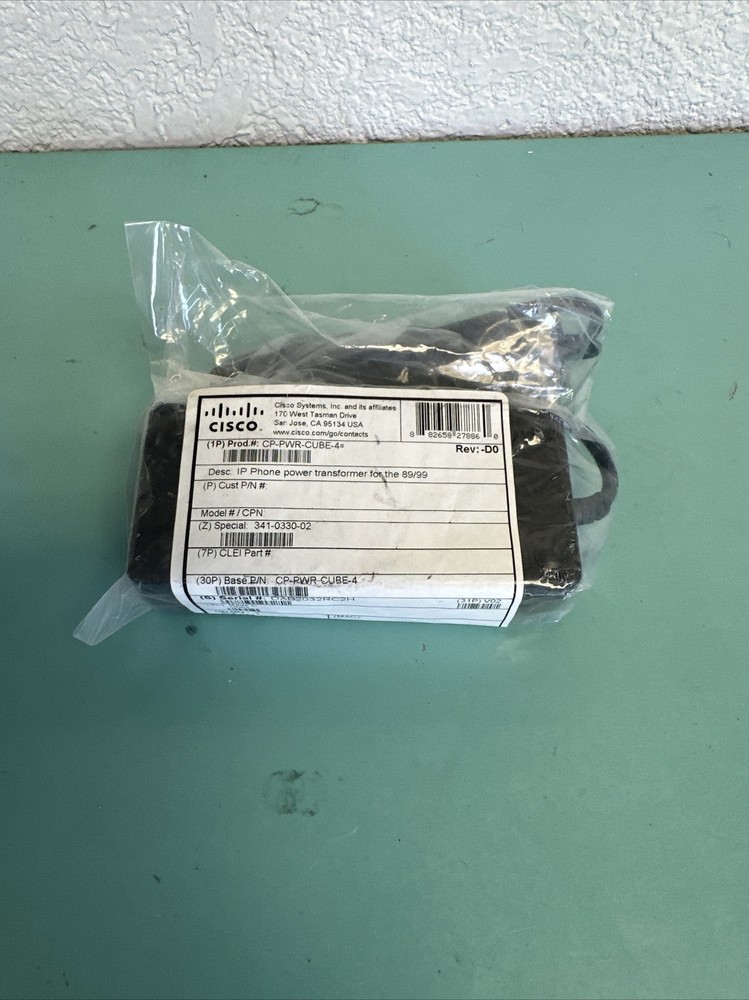 Cisco CP-PWR-CUBE-4= Power Adapter ‼️Without Original Box