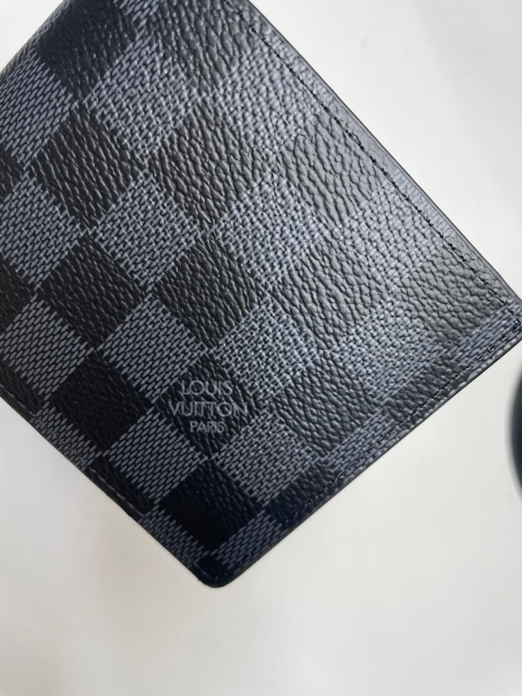 Authentic Louis Vuitton Multiple Bifold Wallet Damier Graphite Canvas