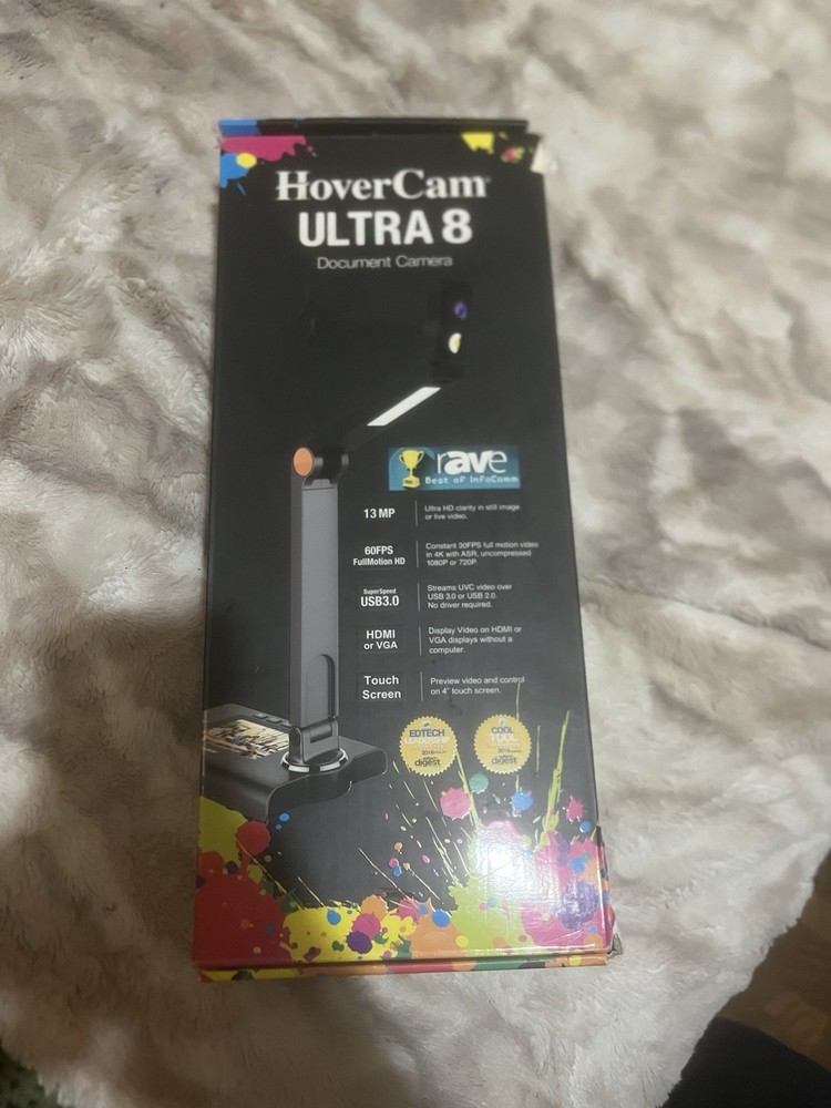 HoverCam Ultra 8 Document Camera Media Projector Digital Tv Display Touch Screen