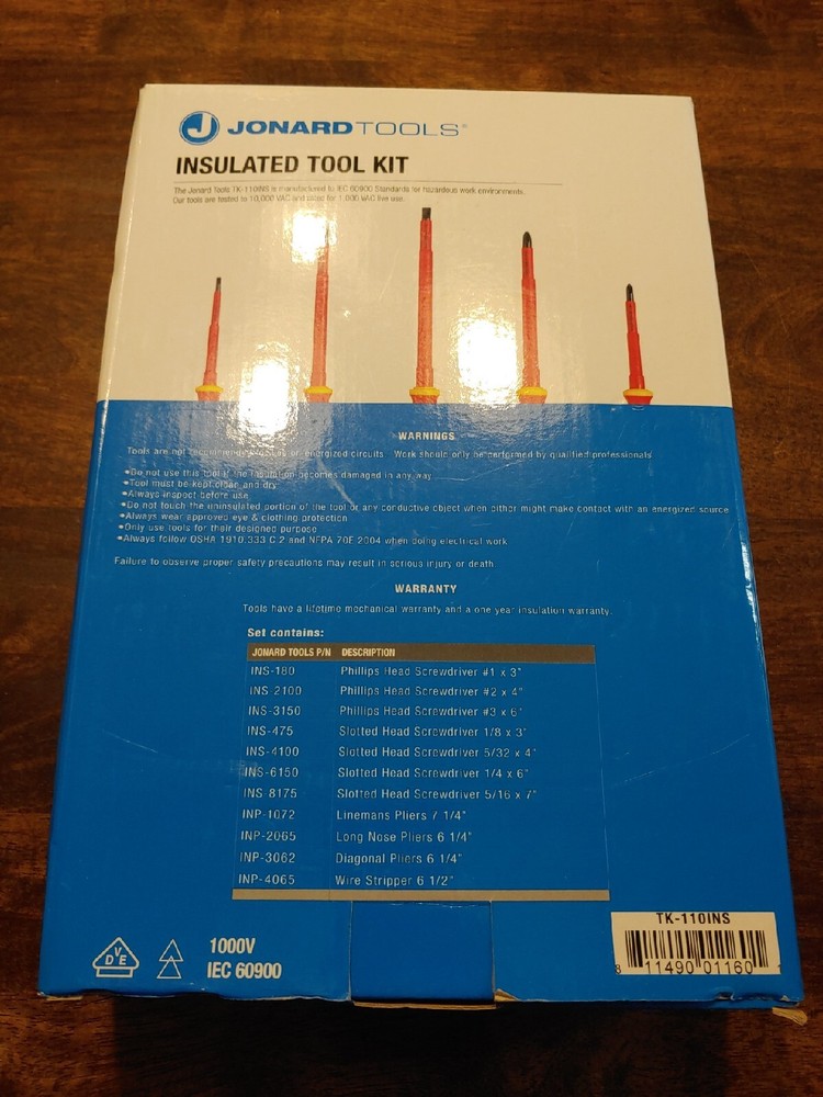 Jonard Tools Insulated Tool Kit TK-11INS