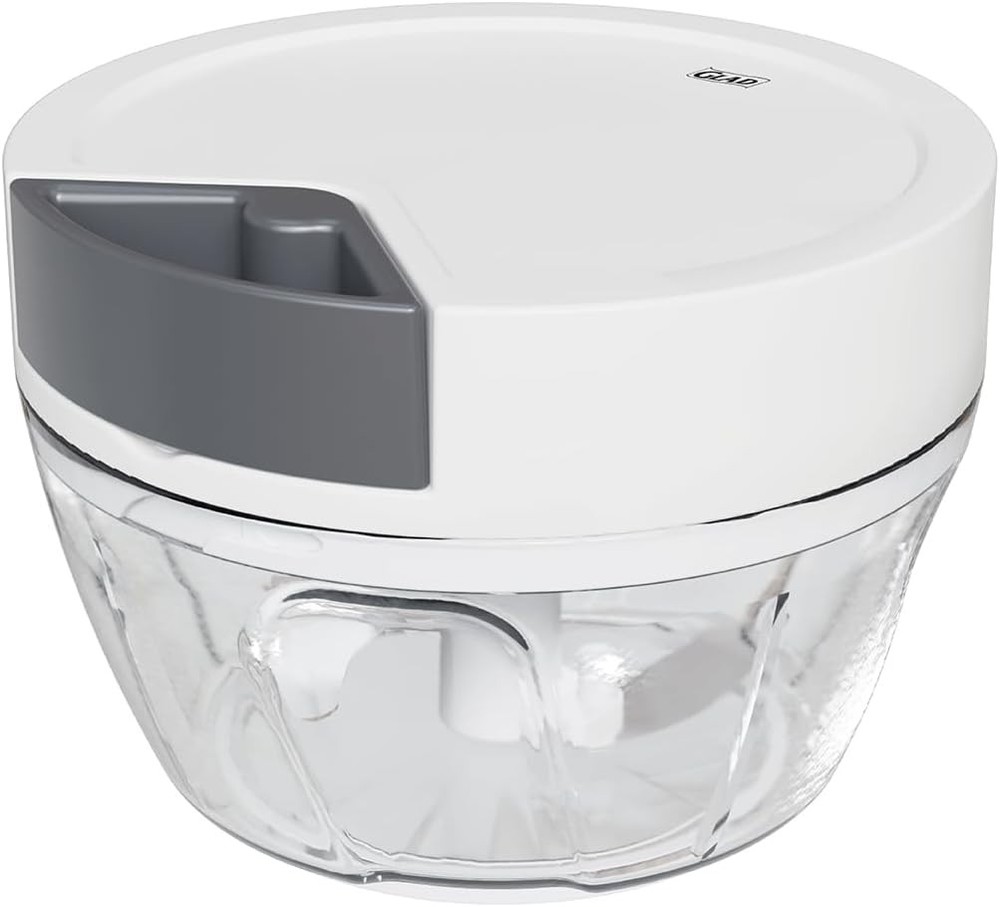Glad Manual Pull Vegetable Chopper - Small Handheld Food Processor and Veggie Cu
