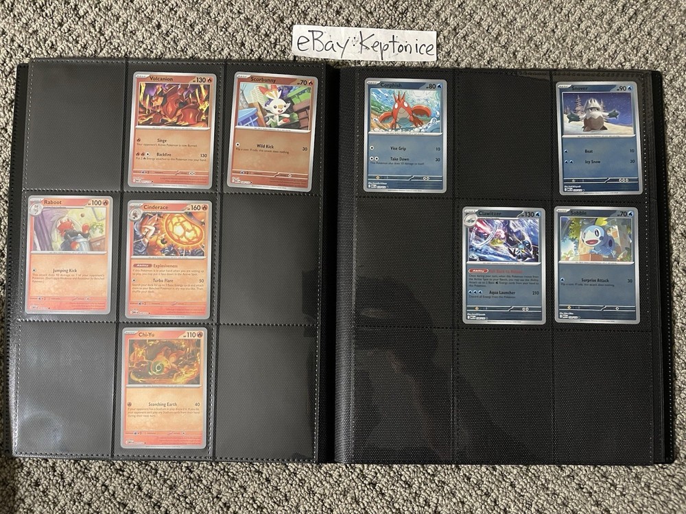 Pokemon TCG MEGA EVOLUTION NEAR COMPLETE BASE MASTER SET w/Binder