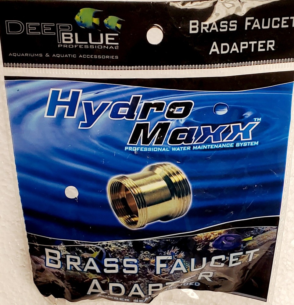 Deep Blue Hydromaxx Brass Faucet Adapter w/ seals ADB88810  Compare to Python