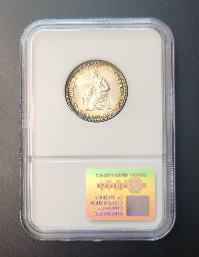 1893 25 Cent Isabella Commemorative Silver Quarter MS 63 NGC Certified