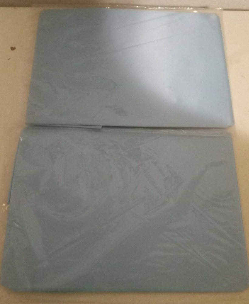 2 Satin Pillow Protector Zippered Pillowcase Pair BLUE Elegance BRAND NEW