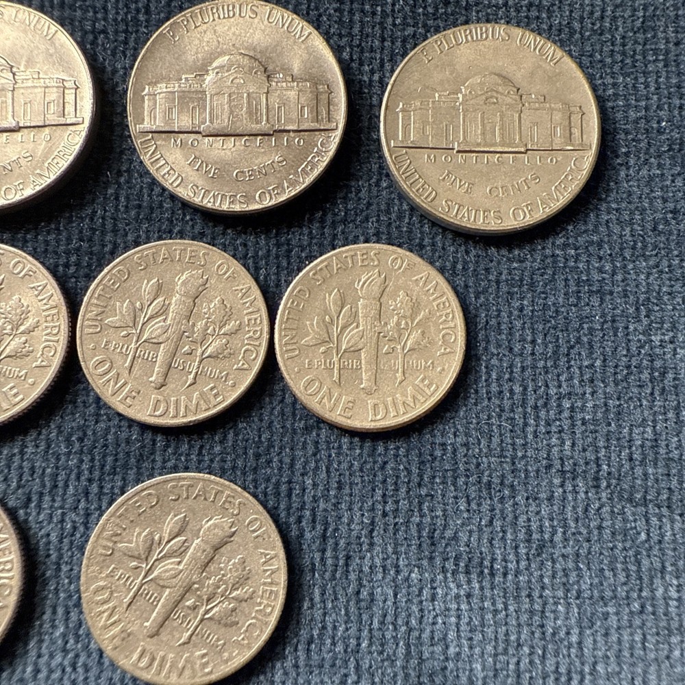 10 USA Silver Coins bundle 1966 - 1977