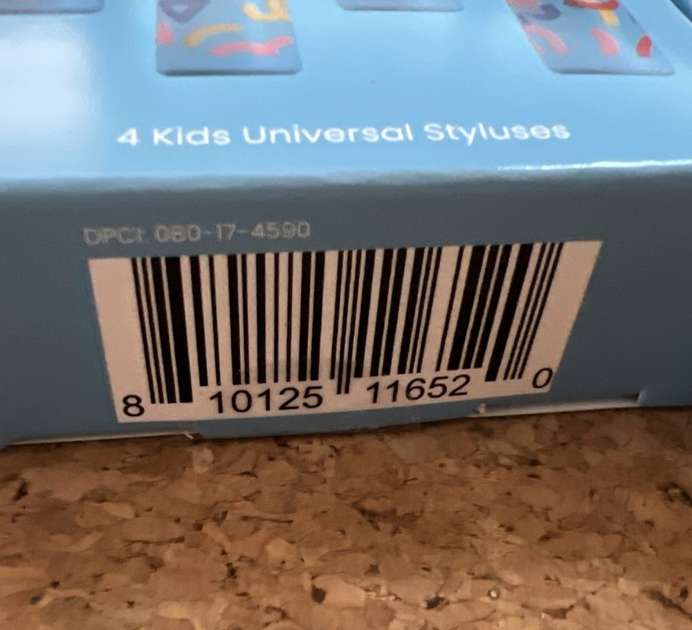 Kids Tablet Universal Crayon Stylus 4 pack