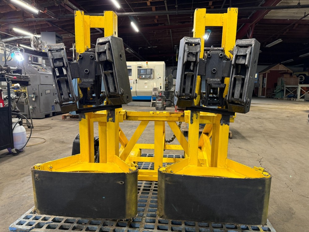 Liftomatic Fork Mounted 2 Drum Picker/Handler 4,000 Lbs Capacity