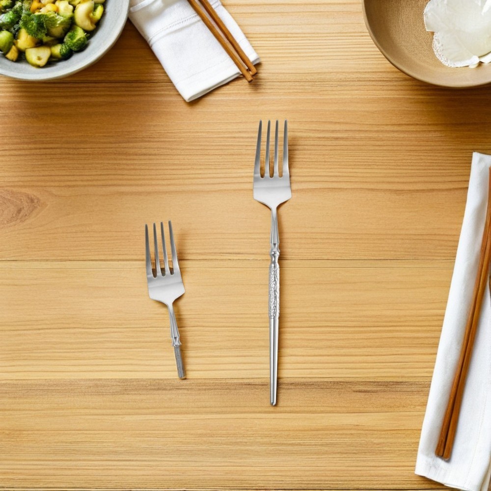 2 Pcs Replacement Heads for Cutlery Forks and Spoons Component Dessert