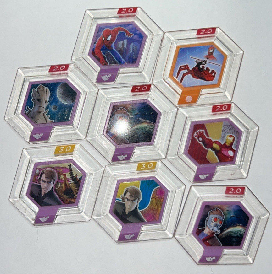Disney Infinity Mount Power Discs all 8