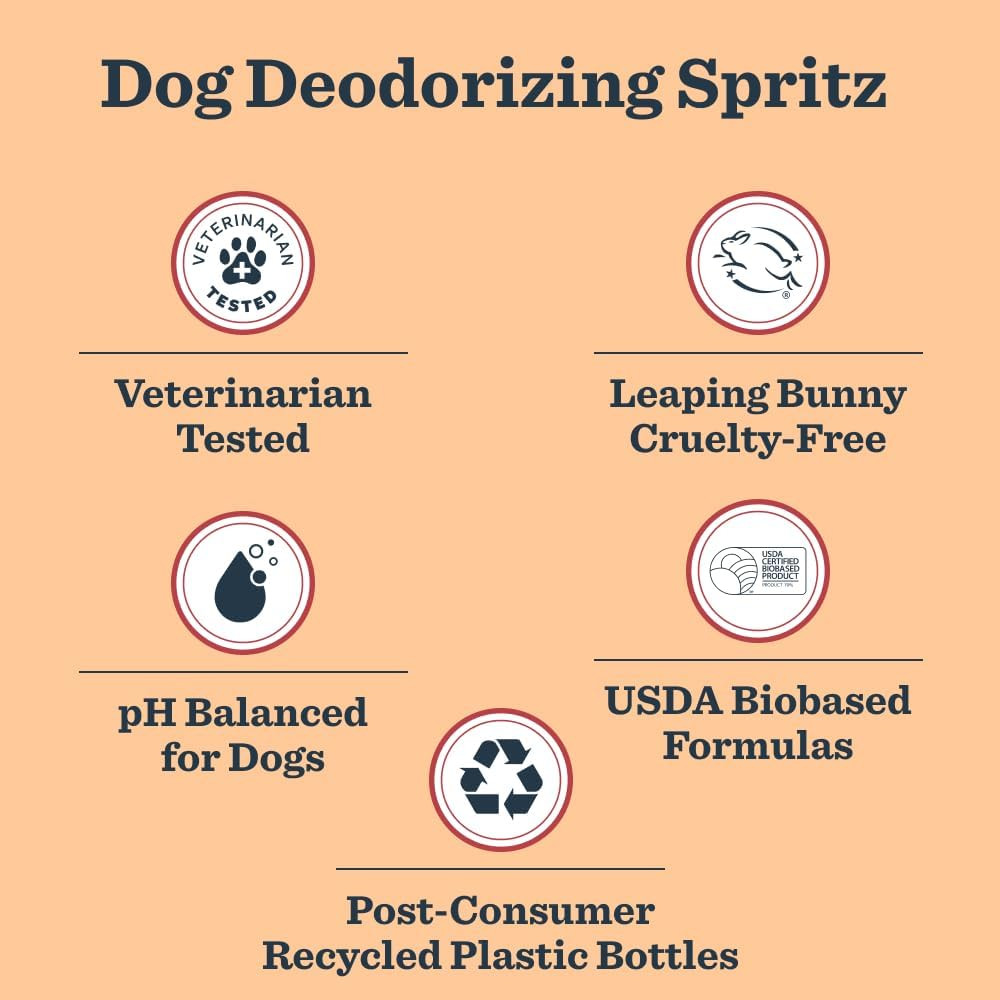 Clean Day Dog Deodorizing Spray, White Peach Scent, 8oz