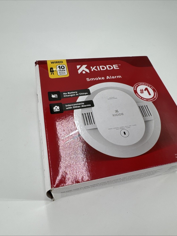 Kidde 20SA10 Smoke Alarm Hardwired Interconnected Detector Sealed Box