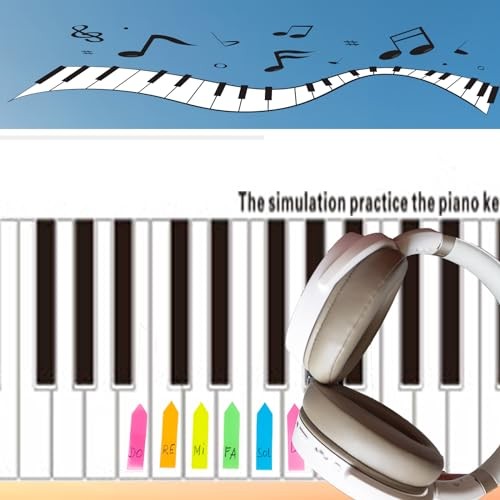 88 Key Keyboard Piano Note Chart, Piano Keyboard Finger Simulation Modern