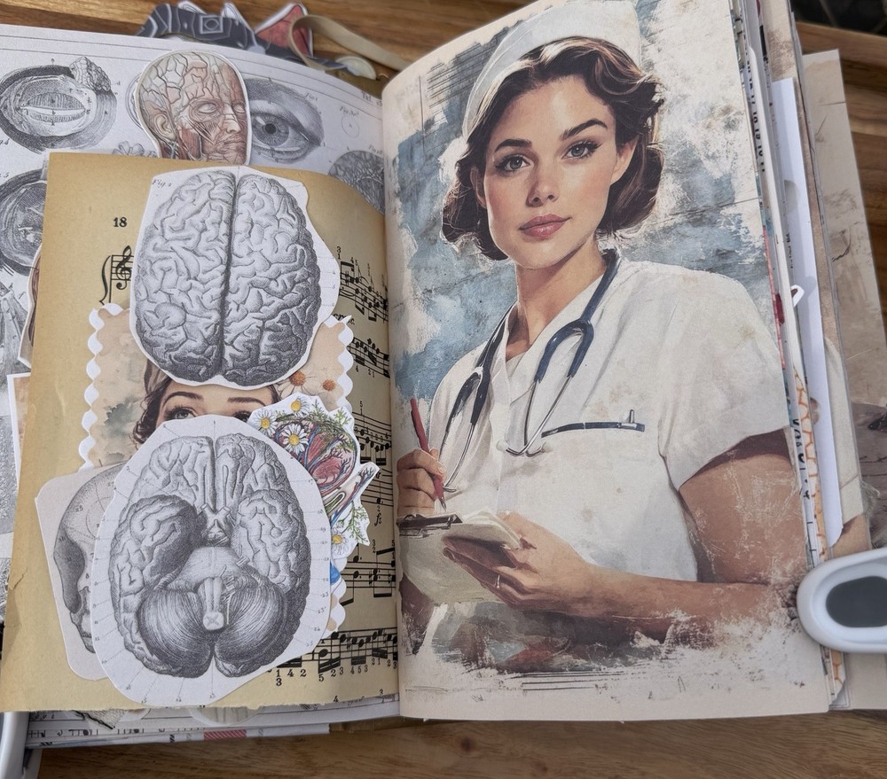 Handmade Nurse Junk Journal