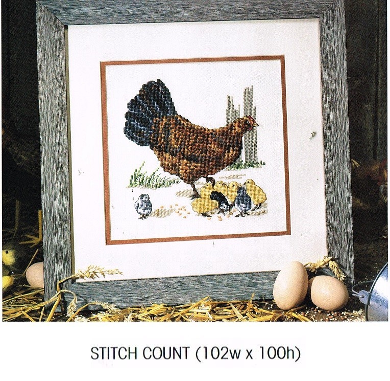 FEATHERED FAMILIES CROSS STITCH PATTERN ONLY  -   KN   RUS