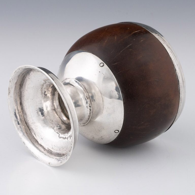Coconut Cup with Silver Mounts c1800