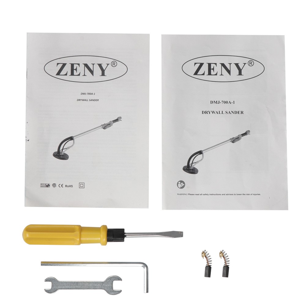 Electric Drywall Sander Adjustable Variable Speed Control With Sanding Pad 800W