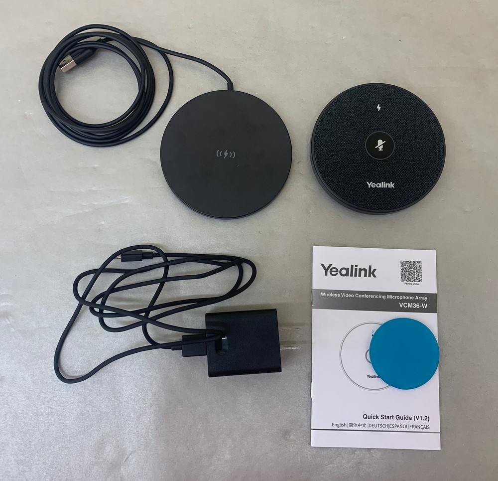 Yealink VCM36-W Wireless Video Conferencing Microphone Array w/ Charging Base