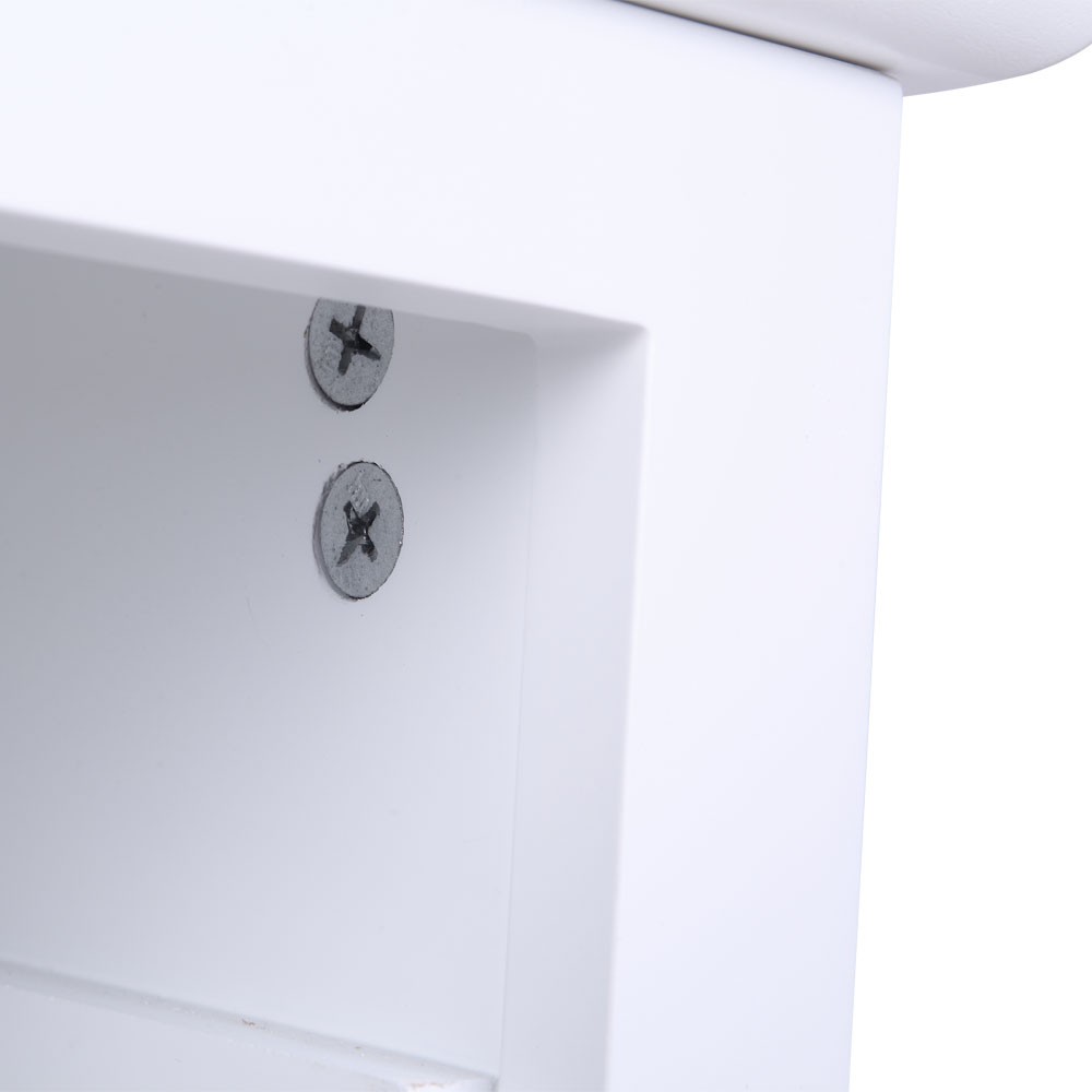 【Old Code：28731413】Country Style Two-Tier Night Table Large Size White