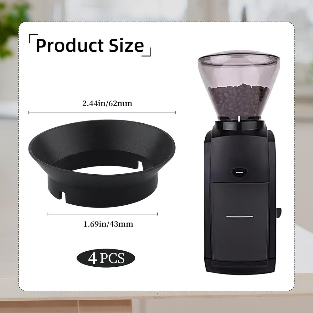 [4 Pack] Gasket Replacement for Baratza Encore Grinder