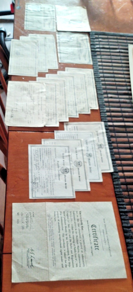 WW2 Document Grouping Robert Gifford Dept Commerce /Coast Guard , Egypt Pass