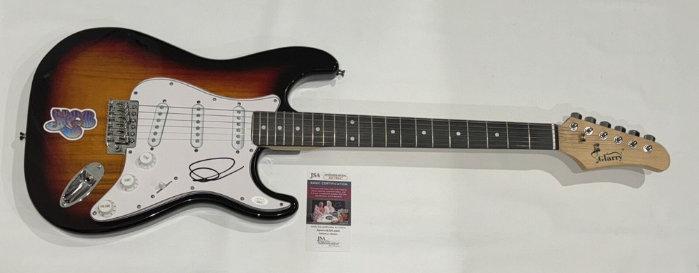 JON ANDERSON SIGNED SUNBURST ELECTRIC GUITAR YES JSA COA