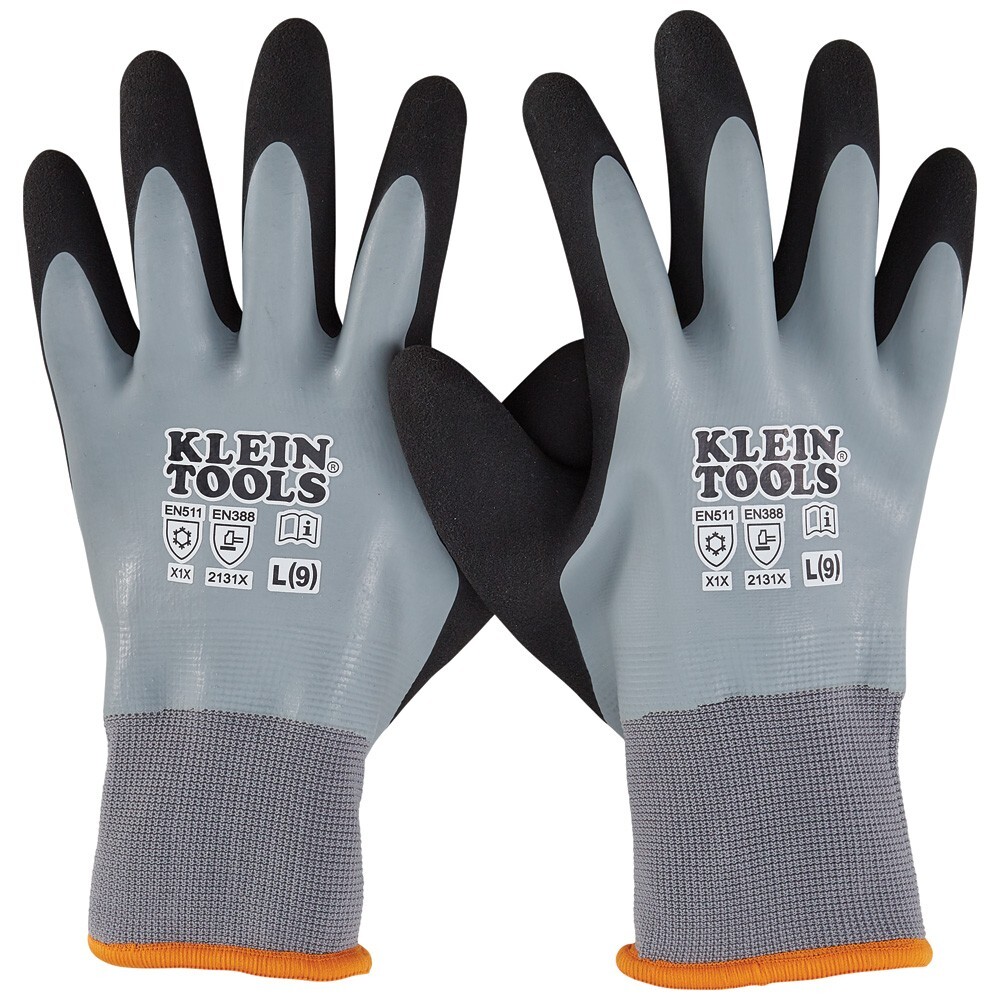 Klein Tools 60389 Thermal Dipped Gloves, Large