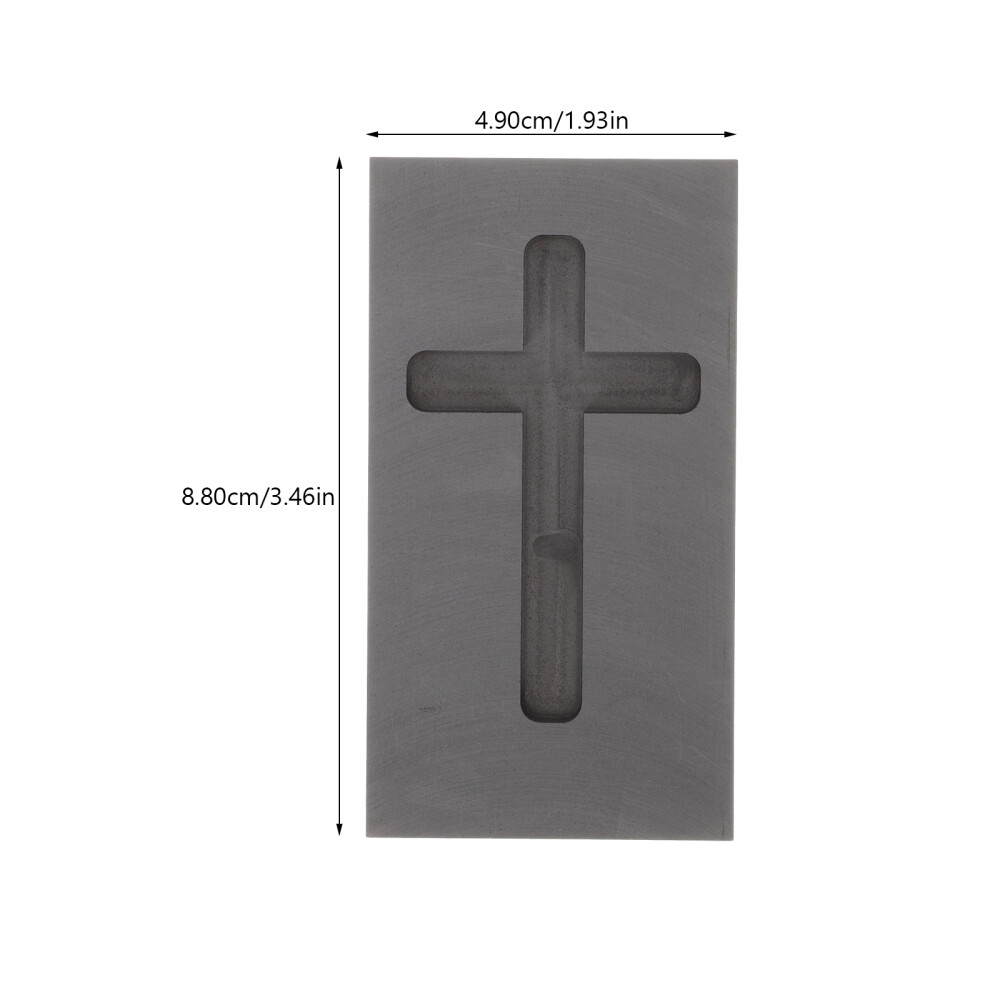 Cross Shape Graphite Ingot Mold Casting Mold for Melting Refining Gold Silver