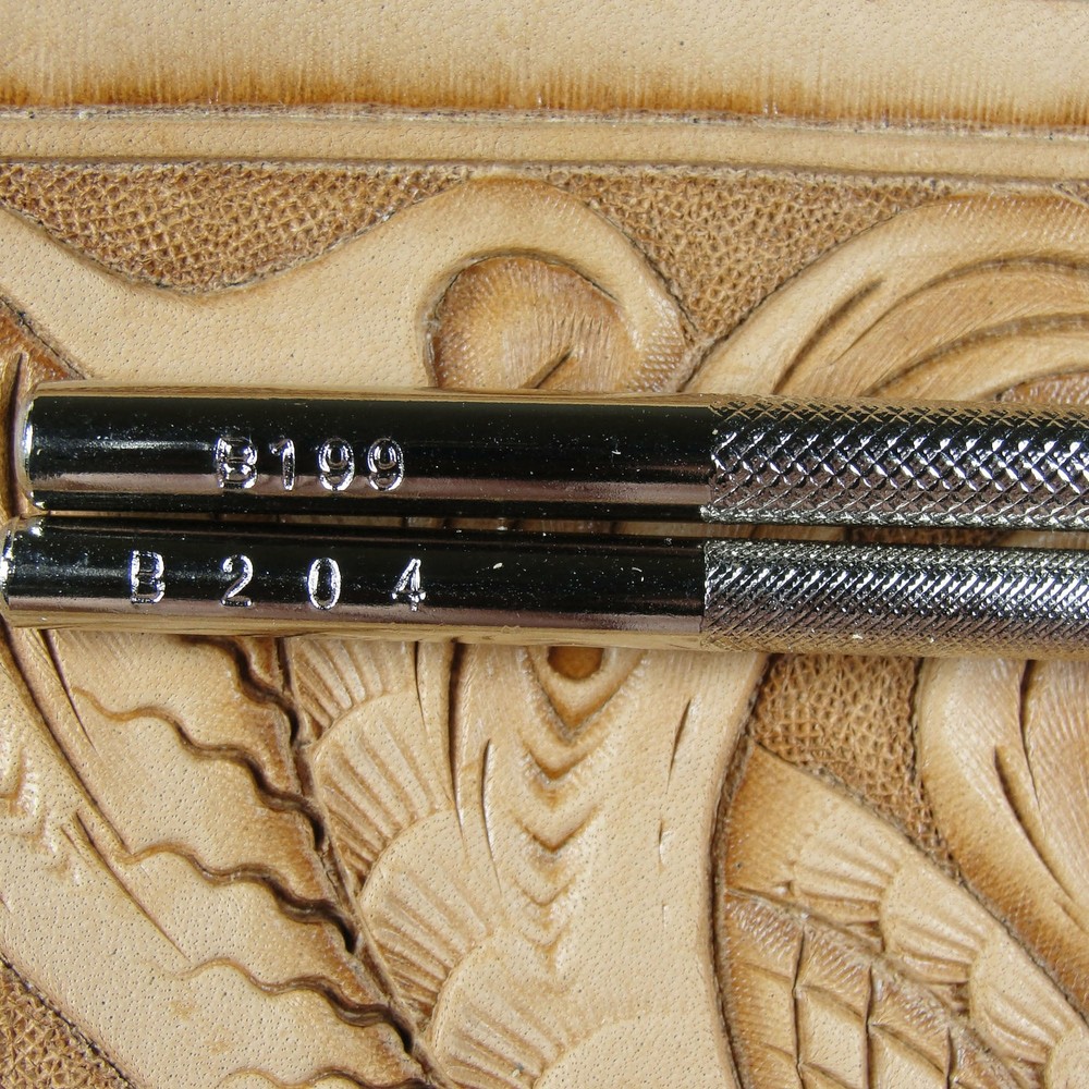 Leather Stamping Tools - 2-Piece Lined Beveler Stamp Set