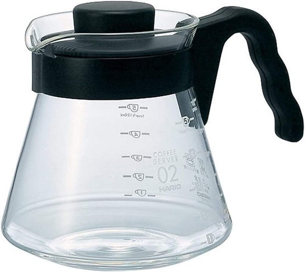 V60 Glass Coffee Server 700ml Black