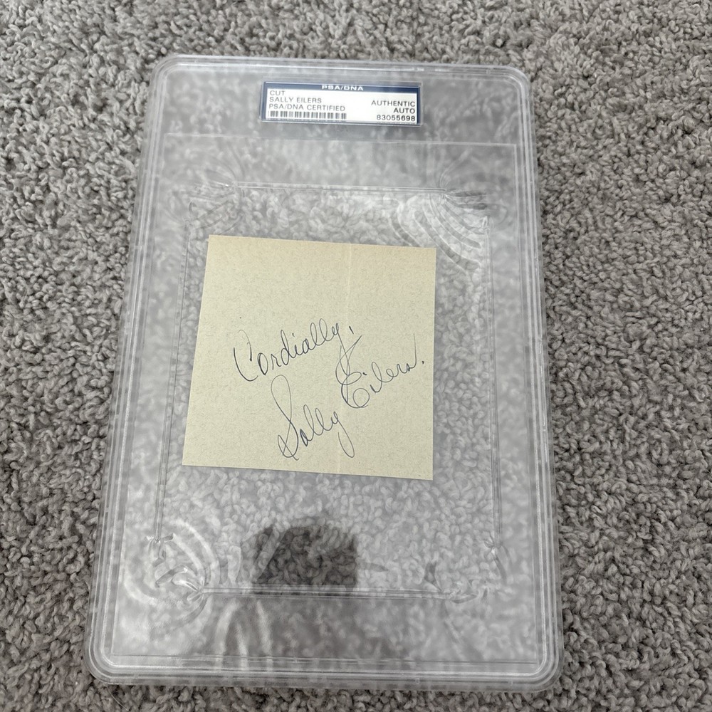 PSA Authentic Sally Eilers Cut Autograph American Actress Deceased 1978