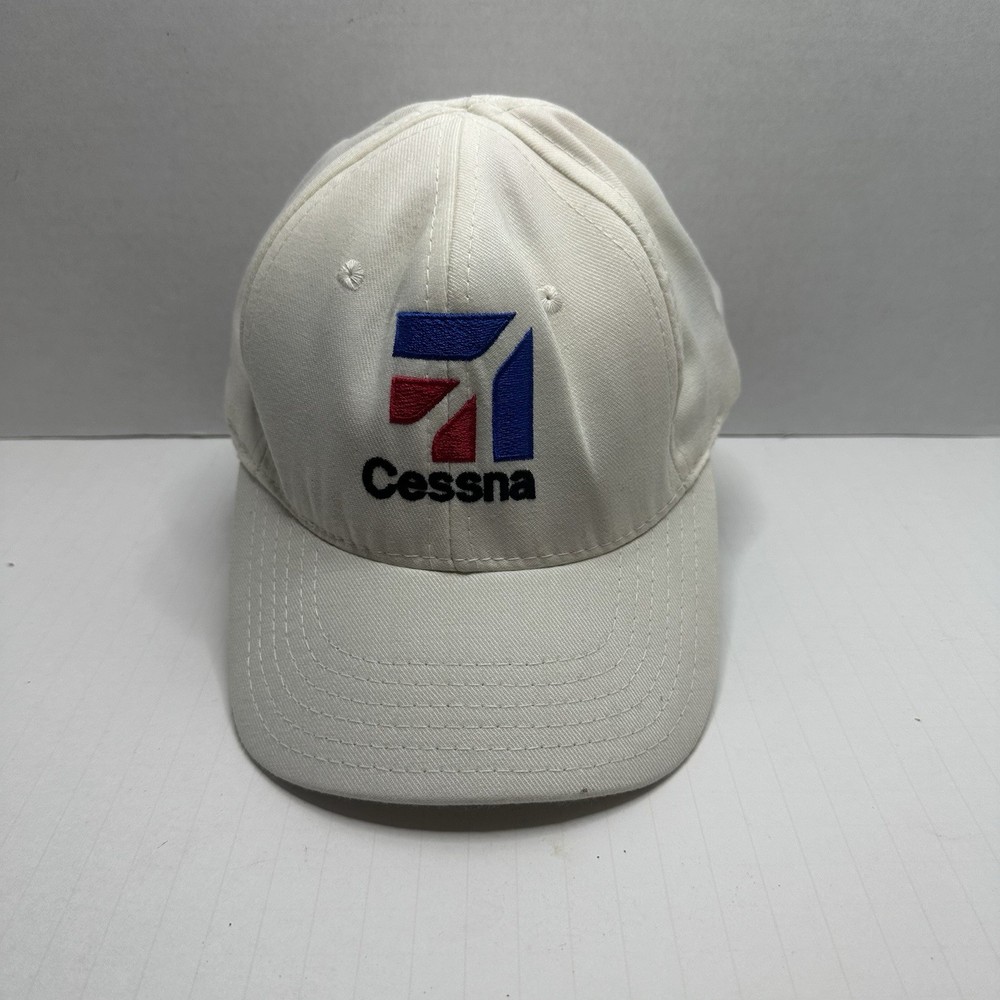 Cessna White Snapback Made In USA