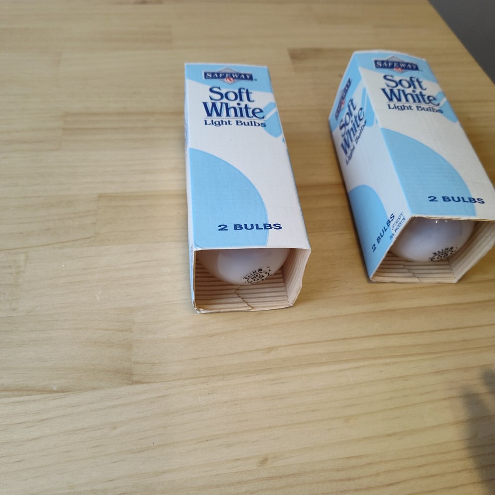 Vintage 90's Safeway Lightbulbs, Unused