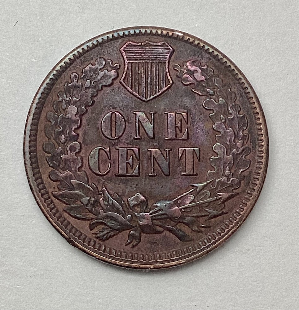 1886 Indian Head Cent Type 1 - Toned