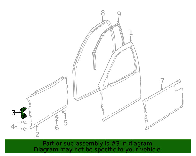 Genuine GM Exterior Panel Bracket 24420693