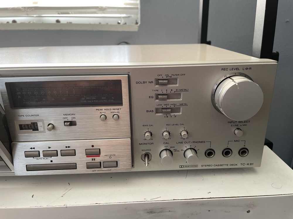 Sony TC-K81 3 Head Cassette Deck Mint Condition